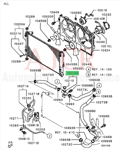 Mitsubishi Radiator Cap Housing Evo X